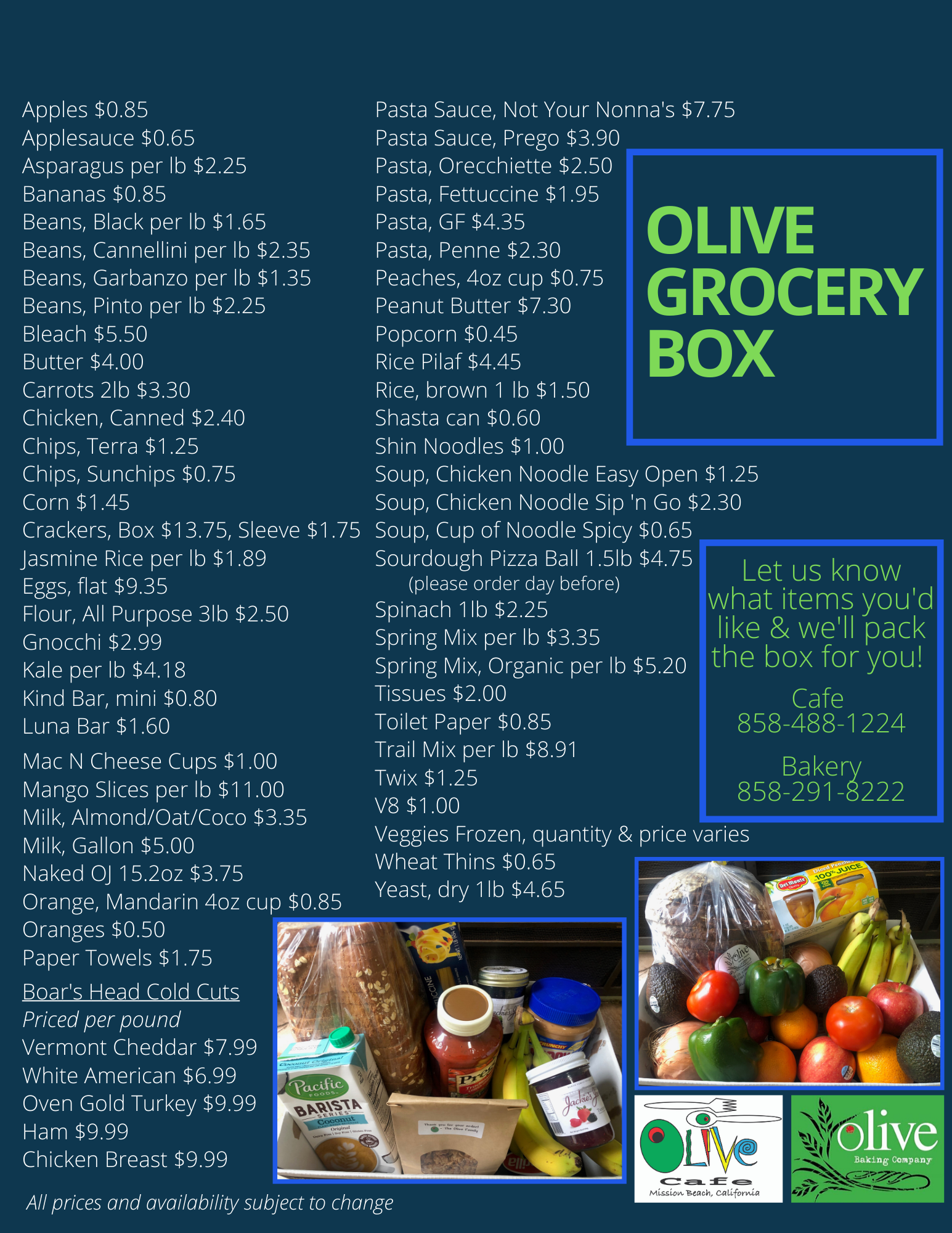 Olive Cafe Cafe Mission Beach, California